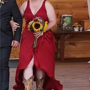 David’s bridal bridesmaid dress